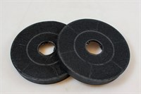 Carbon filter, Silverline cooker hood - 158 mm (2 pcs)