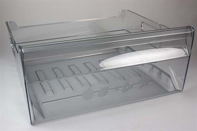 Vegetable crisper drawer, Laden fridge & freezer - Clear