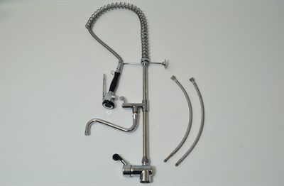 Pre-rinse sink sprayer, universal industrial dishwasher