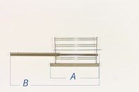 Shelf support, Arthur Martin-Electrolux cooker & hobs (left, with 2 rail guides)