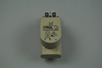 Interference capacitor, Whirlpool dishwasher (0,68 - 1,00 uf)
