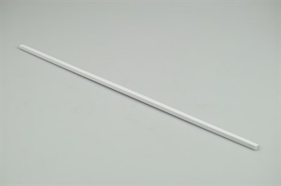 Glass shelf trim, WEGAWHITE fridge & freezer - 7 mm x 468 mm x 128 mm (above crisper)