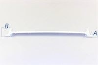 Glass shelf trim, Blomberg fridge & freezer - 22 mm x 498 mm x B:66 mm / A:26 mm (rear)