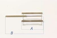 Shelf support, Brandt-Blomberg cooker & hobs (right, with 3 telescopic rails)