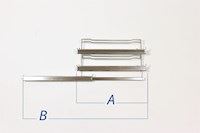 Shelf support, Brandt-Blomberg cooker & hobs (left, with 3 rail guides)