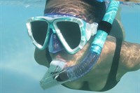 Scuba mask and snorkel, Bestway swimmingpool