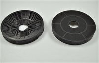Carbon filter, Silverline cooker hood - 160 mm (2 pcs)