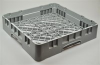 Glass/cutlery basket, Universal industrial dishwasher - 101 mm x 500 mm x 500 mm (coarse mesh 20x20mm)